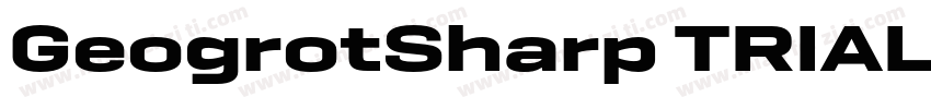 GeogrotSharp TRIAL Exp SmBd字体转换